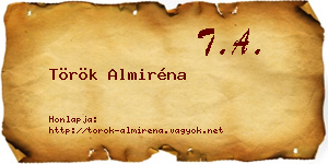 Török Almiréna névjegykártya